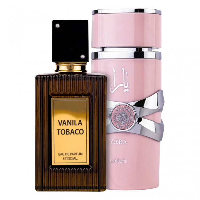 Pachet 2 parfumuri Vanila Tobacco 100 ml si Yara 100 ml