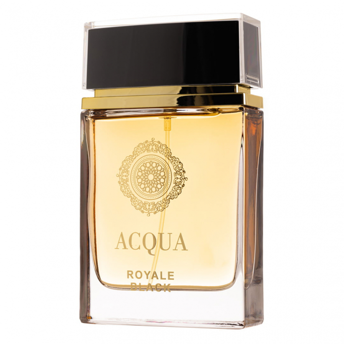 Parfum Acqua Royale Black, Fragrance World, apa de parfum 100 ml, barbati - inspirat din Acqua di Gio Homme Absolu by Giorgio Armani [2]
