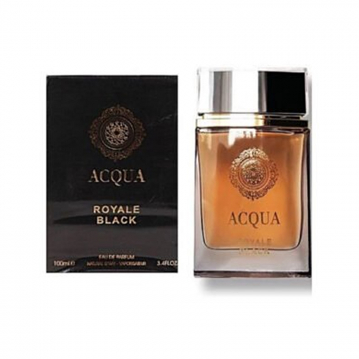 Parfum Acqua Royale Black, Fragrance World, apa de parfum 100 ml, barbati - inspirat din Acqua di Gio Homme Absolu by Giorgio Armani [3]