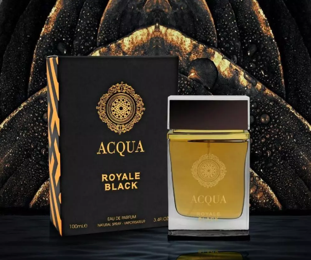 Parfum Acqua Royale Black, Fragrance World, apa de parfum 100 ml, barbati - inspirat din Acqua di Gio Homme Absolu by Giorgio Armani [5]