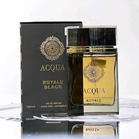 Parfum Acqua Royale Black, Fragrance World, apa de parfum 100 ml, barbati - inspirat din Acqua di Gio Homme Absolu by Giorgio Armani [6]