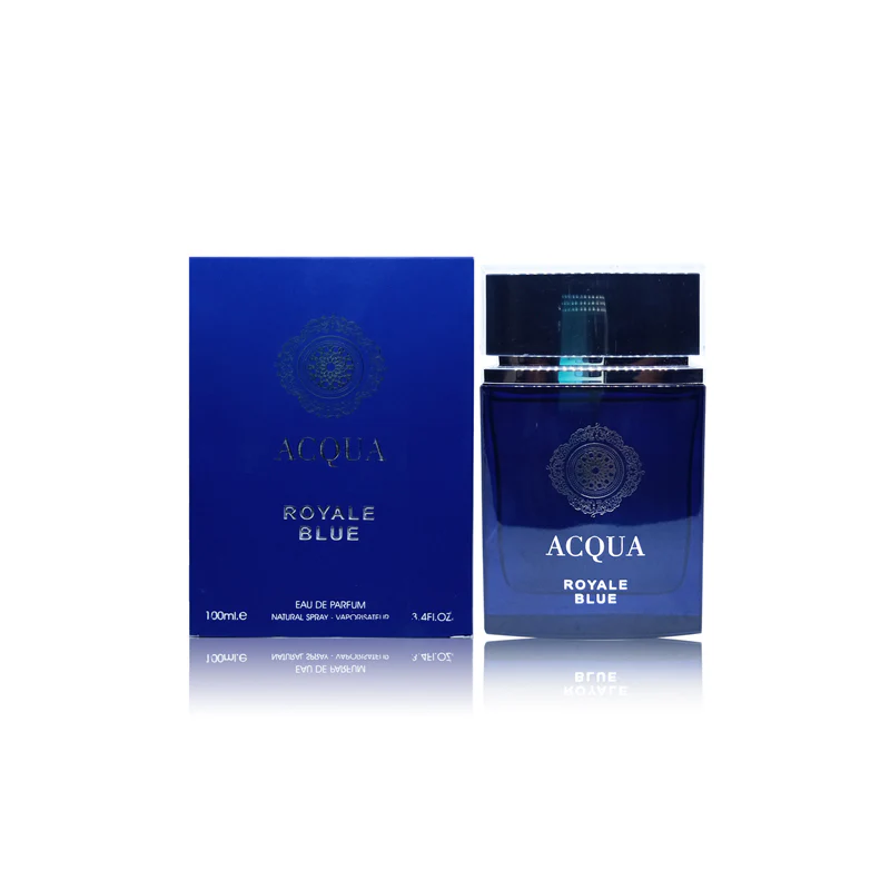 Parfum Acqua Royale Blue,  Fragrance World, apa de parfum 100 ml, unisex - inspirat din Dylan Blue by Versace [4]