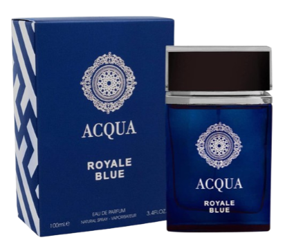 Parfum Acqua Royale Blue,  Fragrance World, apa de parfum 100 ml, unisex - inspirat din Dylan Blue by Versace [2]