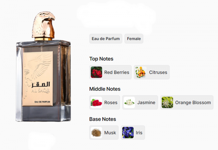 Parfum Al Saqr, Fragrance World, apa de parfum 80 ml, femei [6]