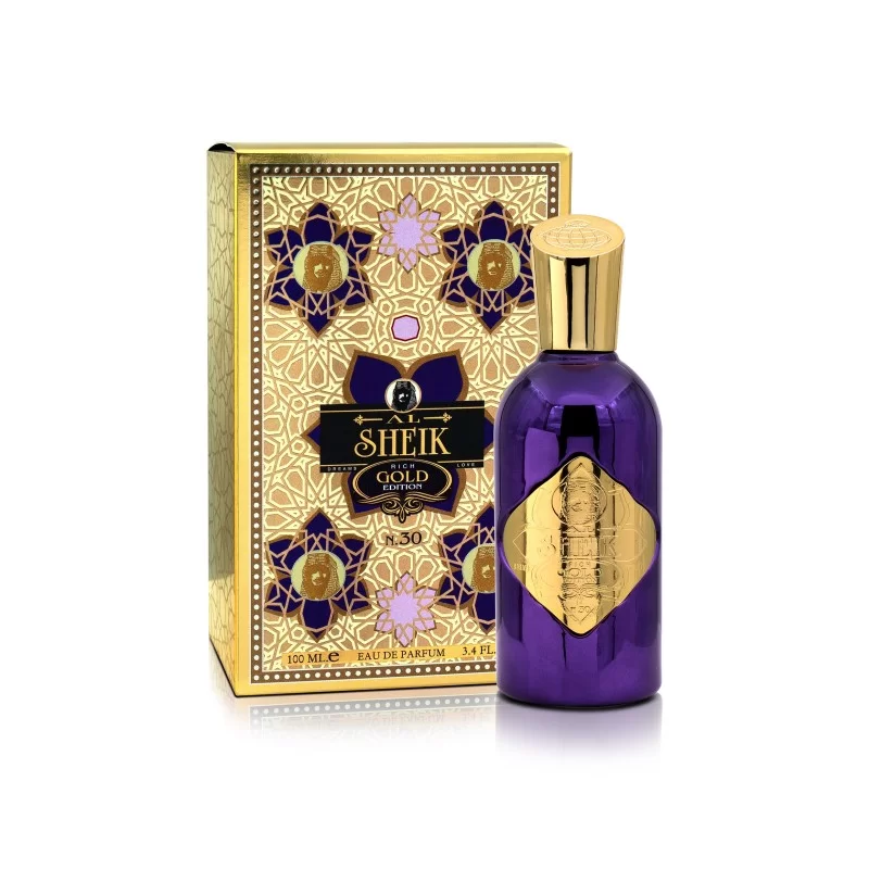 Parfum Al Sheikh Rich Gold Edition No 30, Fragrance World, apa de parfum 100 ml, barbati [2]