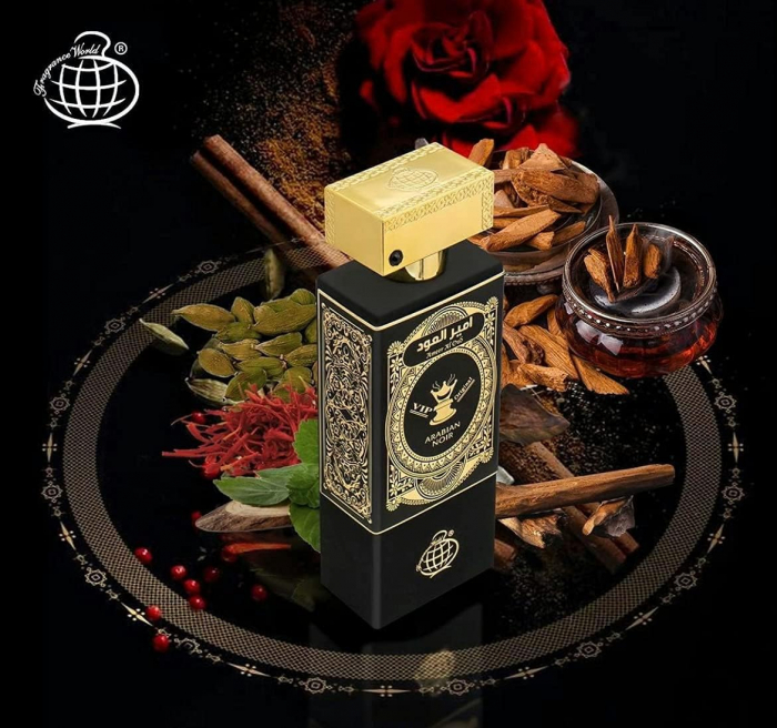 Parfum Ameer Al Oud Arabian Noir, Fragrance World, apa de parfum 100 ml, unisex - inspirat din Oud For Greatness by Initio [5]