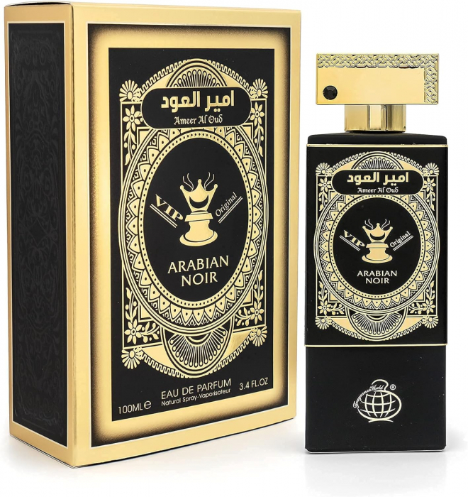 Parfum Ameer Al Oud Arabian Noir, Fragrance World, apa de parfum 100 ml, unisex - inspirat din Oud For Greatness by Initio [2]