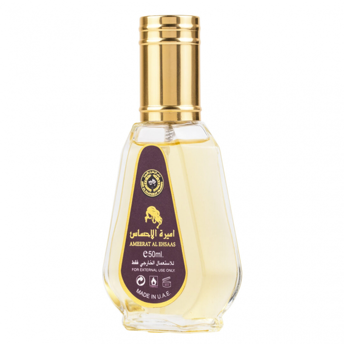 Parfum Ameerat Al Ehsaas, apa de parfum 50 ml, femei - inspirat din Crystal Noir by Versace [3]