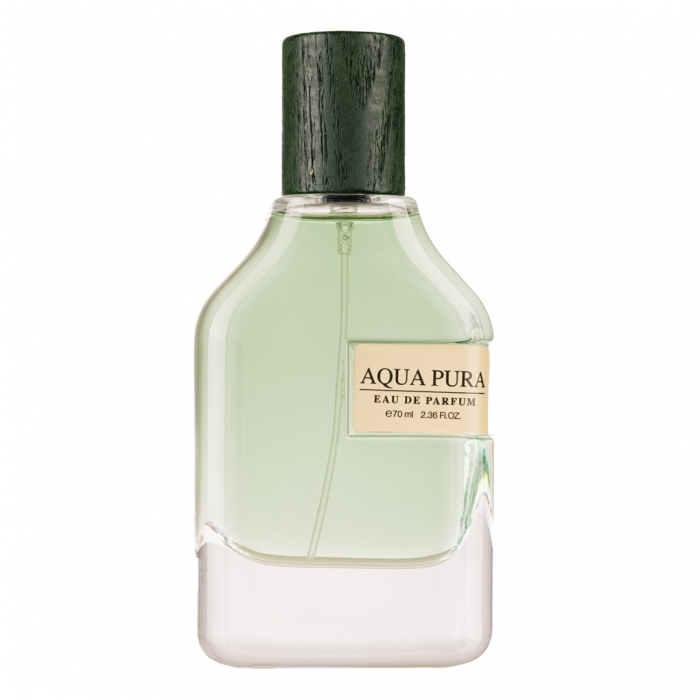 Parfum Aqua Pura, Fragrance World, apa de parfum 70 ml, unisex - inspirat din Megamare by Orto Parisi