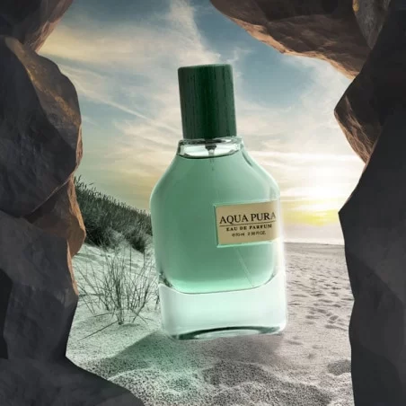 Parfum Aqua Pura, Fragrance World, apa de parfum 70 ml, unisex - inspirat din Megamare by Orto Parisi [4]