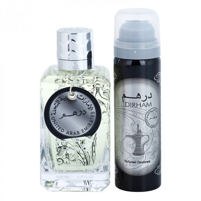 Parfum arabesc Dirham cu deodorant, apa de parfum 100 ml, unisex 100 imagine pret reduceri