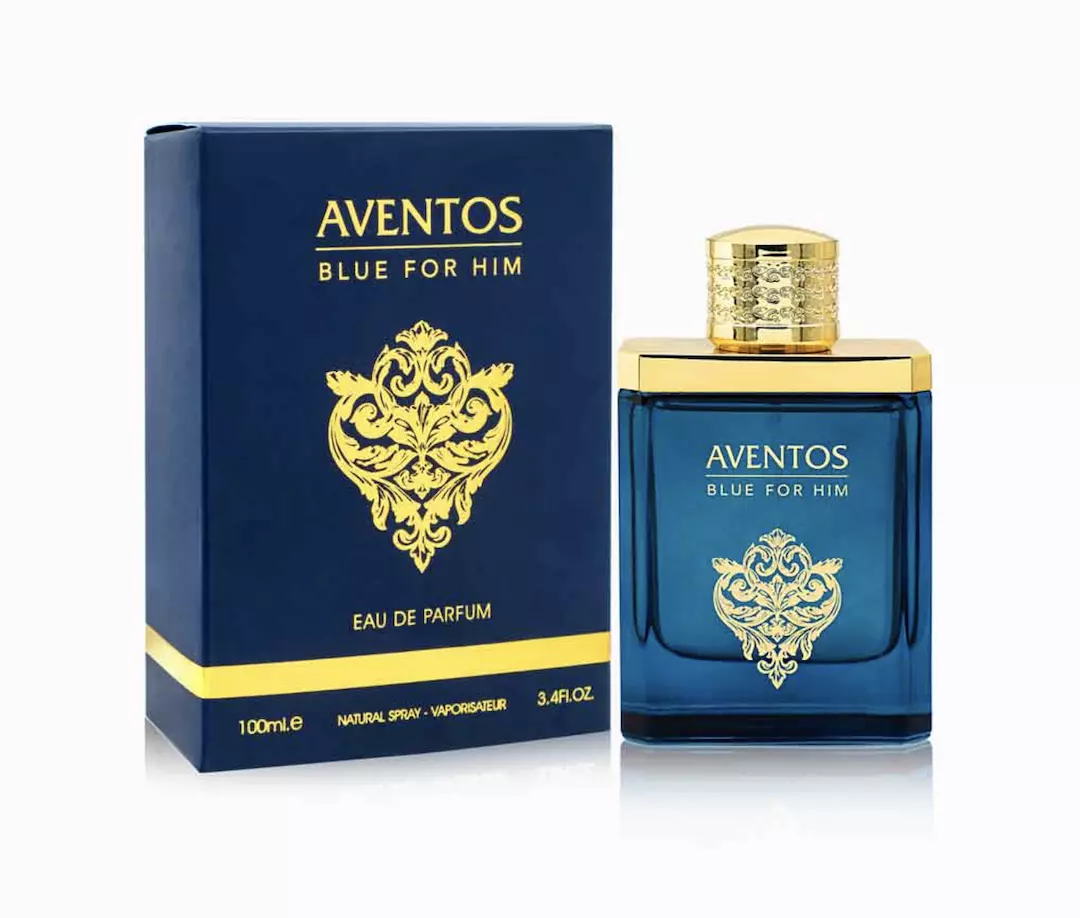 Parfum Aventos Blue For Him, Fragrance World, apa de parfum 100 ml, barbati - inspirat din Green Irish Tweed by Creed [2]
