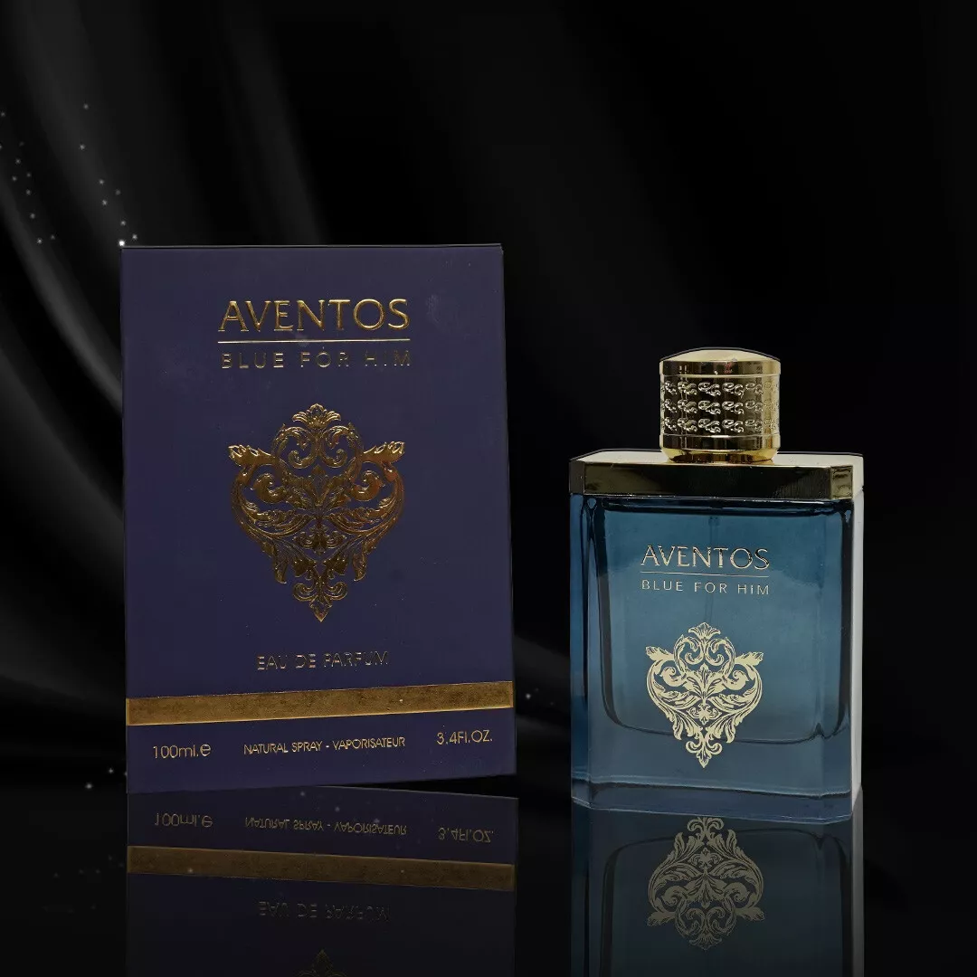 Parfum Aventos Blue For Him, Fragrance World, apa de parfum 100 ml, barbati - inspirat din Green Irish Tweed by Creed [6]