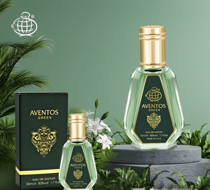 Parfum Aventos Green, Fragrance World, apa de parfum 50 ml, barbati - inspirat din Green Irish Tweed by Creed [3]