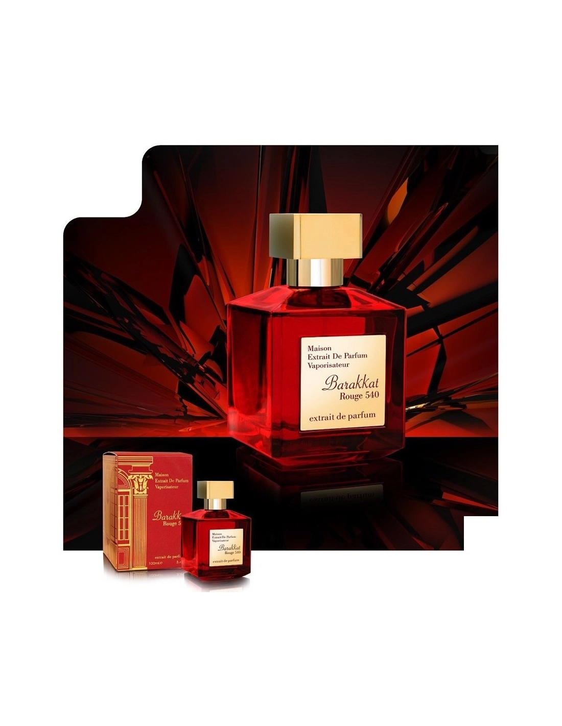 Parfum Barakkat Rouge 540 Extract, Fragrance World, extract de parfum 100 ml, unisex - inspirat din Baccarat Rouge 540 by Maison Francis Kurkdjian [6]