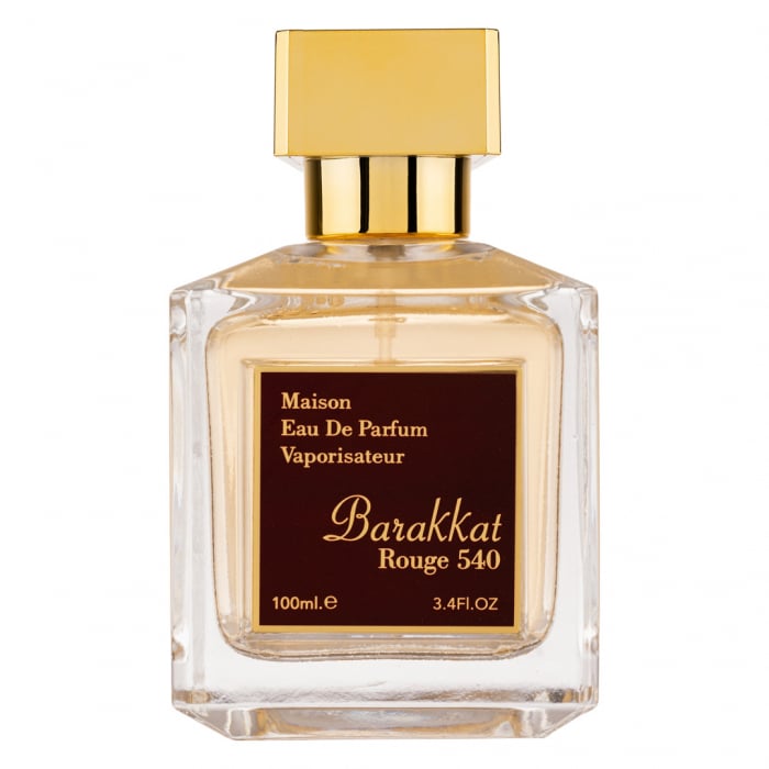 Parfum Barakkat Rouge 540, Fragrance World, apa de parfum 100 ml, femei - inspirat din Baccarat Rouge 540 by Maison Francis de Kurkdijan