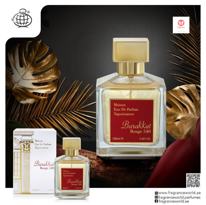 Parfum Barakkat Rouge 540, Fragrance World, apa de parfum 100 ml, femei - inspirat din Baccarat Rouge 540 by Maison Francis de Kurkdijan [4]