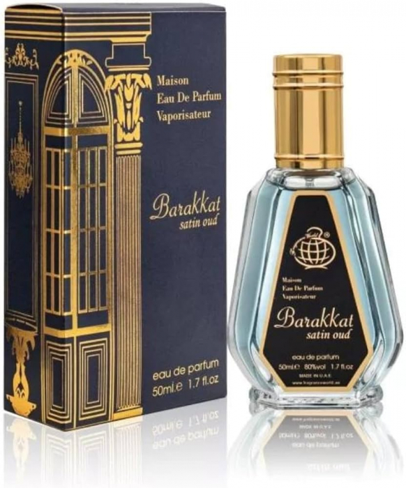 Parfum Barakkat Satin Oud, Fragrance World, apa de parfum 50 ml, unisex - inspirat din Oud Satin Mood by Maison Francis Kurkdjian [2]