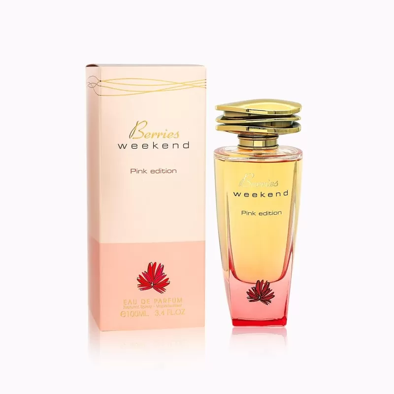 Parfum Berries Weekend Pink Edition, Fragrance World, apa de parfum 100 ml, femei - inspirat din Tender Touch by Burberry [2]