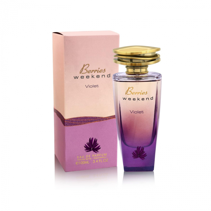 Parfum Berries Weekend Violet, Fragrance World, apa de parfum 100 ml, femei - inspirat din Burberry Weekend by Burberry [2]