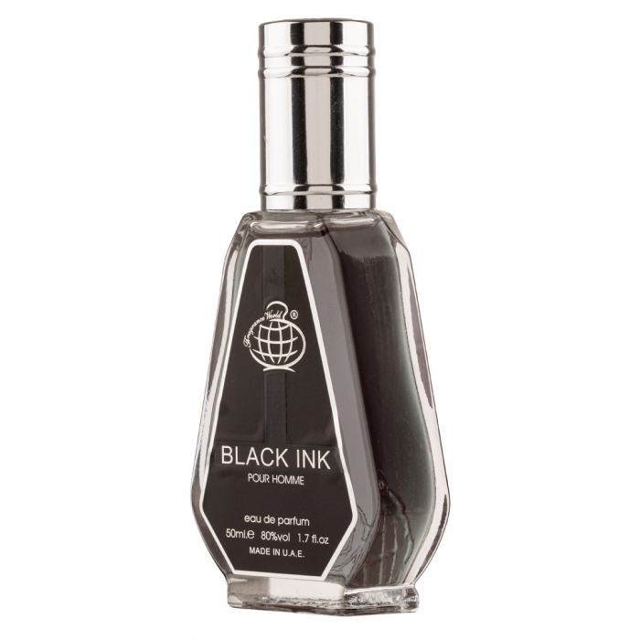 Parfum Black Ink, Fragrance World, apa de parfum 50 ml, barbati - inspirat din Encre Noire by Lalique [3]