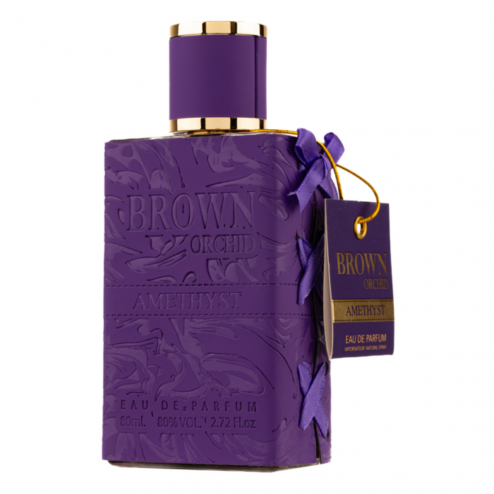 Parfum Brown Orchid Amethyst, Fragrance World, apa de parfum 80 ml, femei - inspirat din Alien by Thierry Mugler [4]