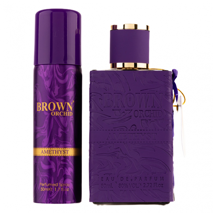 Parfum Brown Orchid Amethyst, Fragrance World, apa de parfum 80 ml, femei - inspirat din Alien by Thierry Mugler [3]