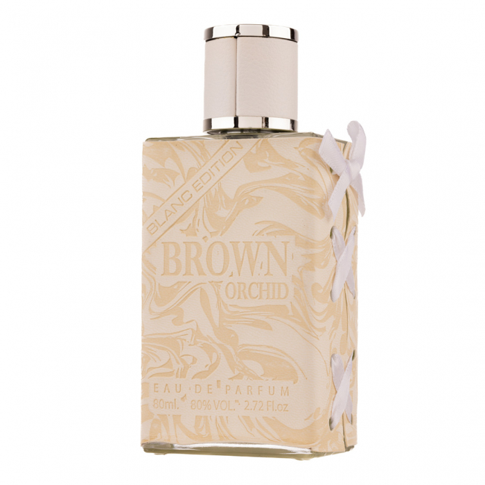 Parfum Brown Orchid Blanc Edition, Fragrance World, apa de parfum 80 ml,  femei- inspirat din Silver Mountain by Creed [7]