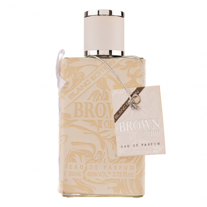 Parfum Brown Orchid Blanc Edition, Fragrance World, apa de parfum 100 ml, femei- inspirat din Silver Mountain by Creed