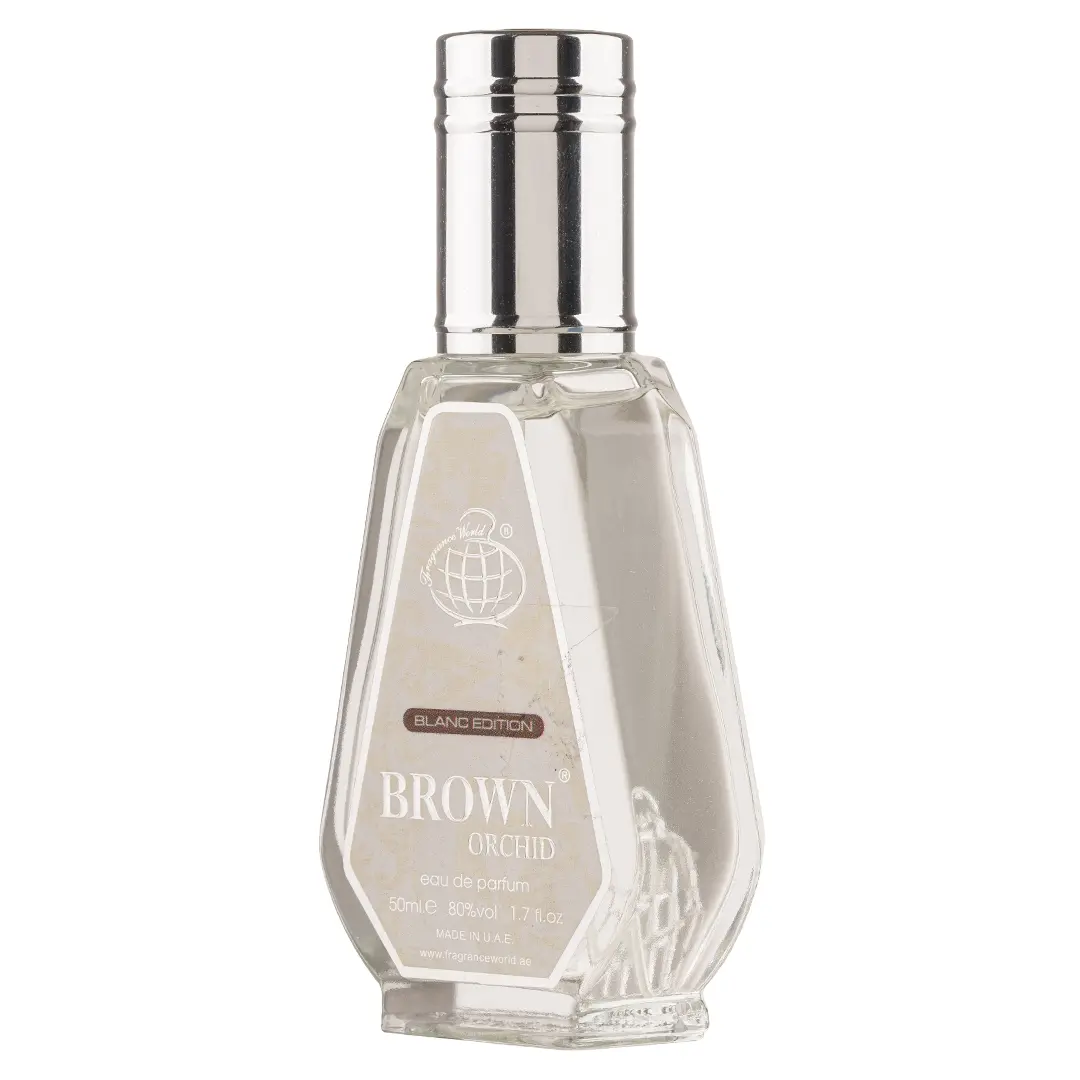 Parfum Brown Orchid Blanc Edition, Fragrance World, apa de parfum 50 ml, femei - inspirat din Silver Mountain Water by Creed [2]