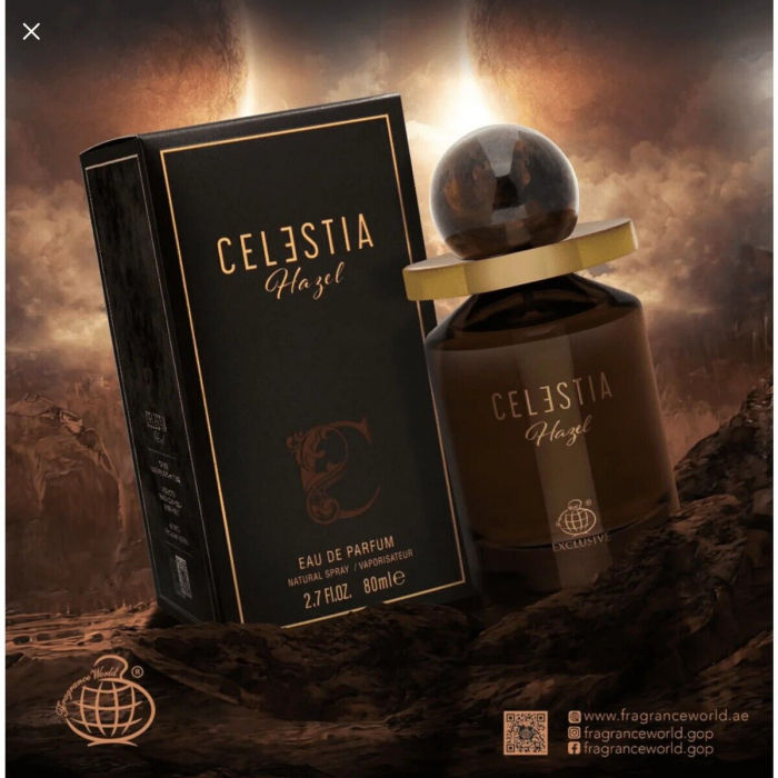Parfum Celestia Hazel, Fragrance World, apa de parfum 80 ml, unisex - inspirat din Tobacco Absolute by Molton Brown [5]