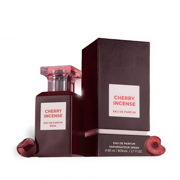 Parfum Cherry Incense, Fragrance World, apa de parfum 80 ml, unisex - inspirat din Cherry Smoke by Tom Ford [2]