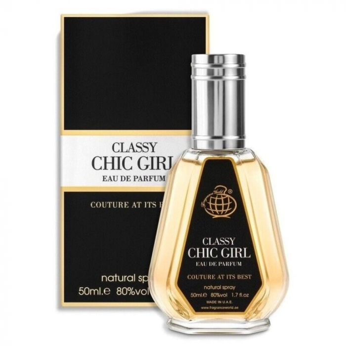 Parfum Classy Chic Girl, Fragrance World, apa de parfum 50 ml, femei - inspirat din  Good Girl by Carolina Herrera [2]