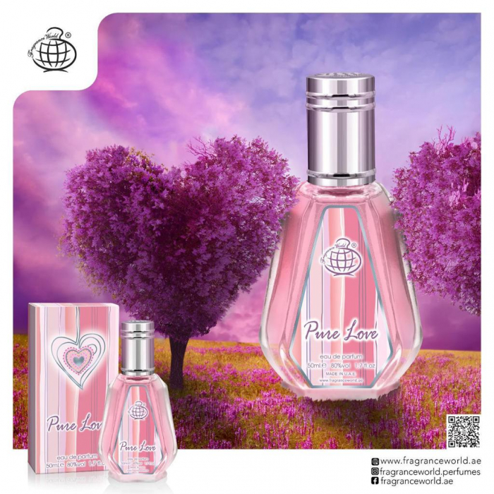 Parfum Pure Love, Fragrance World, apa de parfum 50 ml, femei [2]