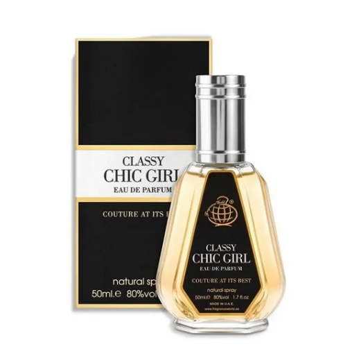 Parfum Classy Chic Girl, Fragrance World, apa de parfum 50 ml, femei - inspirat din Good Girl by Carolina Herrera