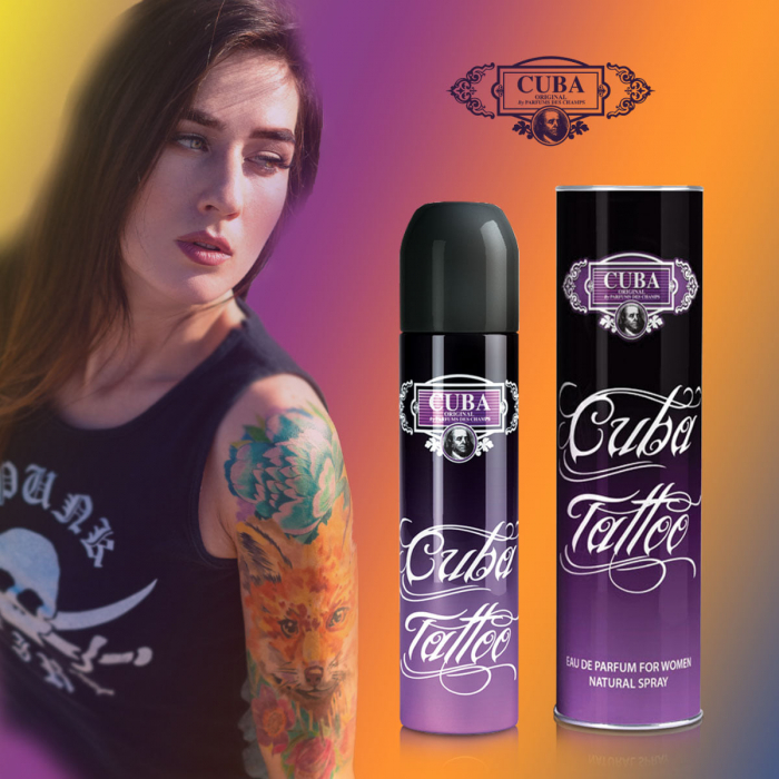 Parfum Cuba Tattoo for Women, apa de parfum 100 ml, femei [2]
