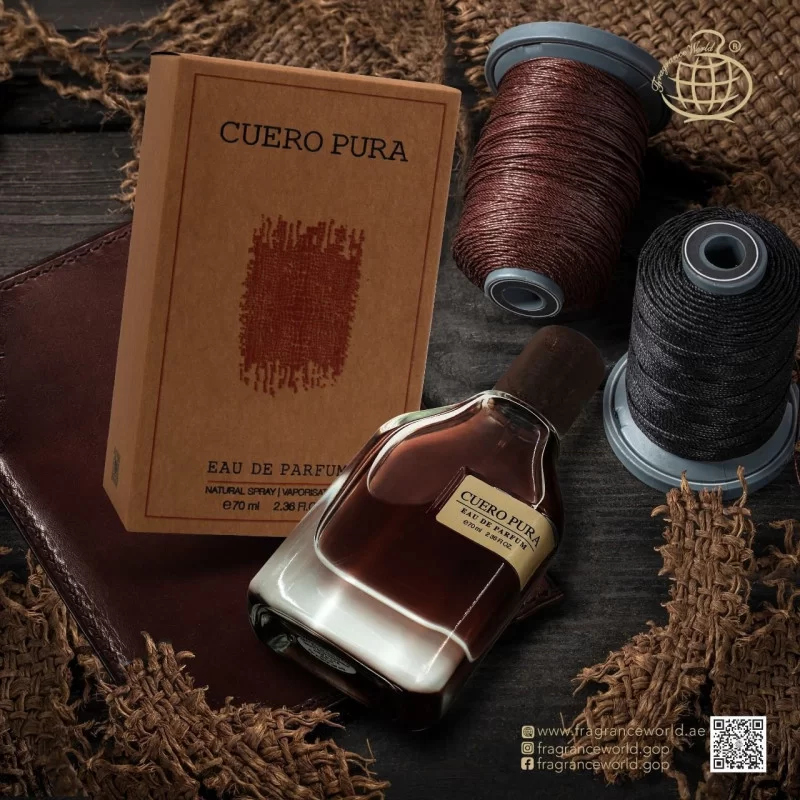 Parfum Cuero Pura, Fragrance World, apa de parfum 70 ml, unisex - inspirat din Cuoium by Orto Parisi [4]
