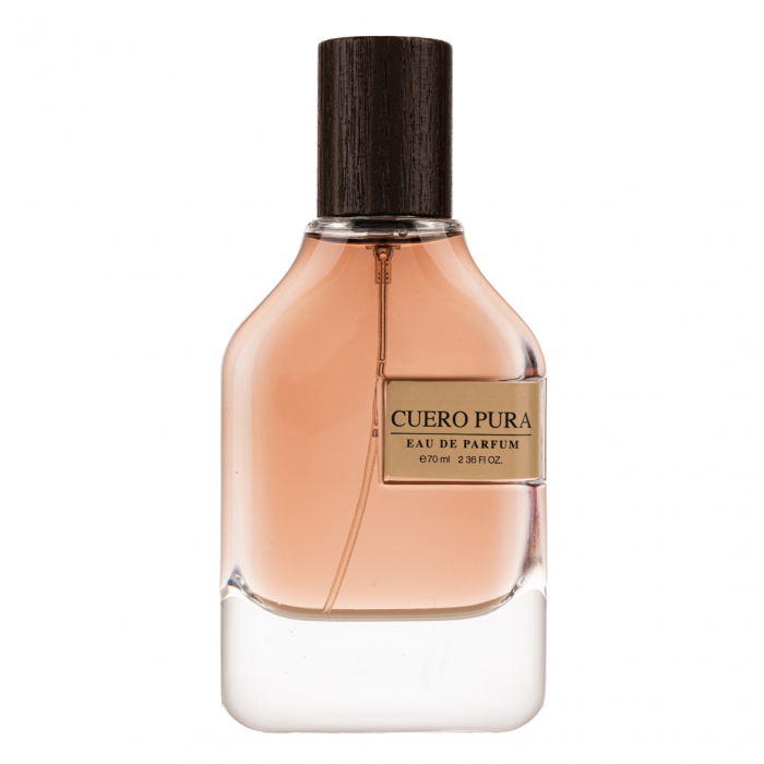 Parfum Cuero Pura, Fragrance World, apa de parfum 70 ml, unisex - inspirat din Cuoium by Orto Parisi