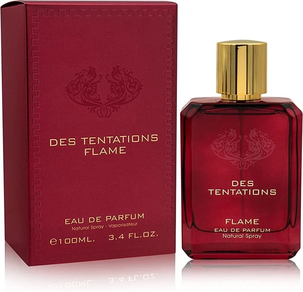 Parfum Des Tentations Flame, Fragrance World, apa de parfum 100 ml, unisex - inspirat din Eros Flame by Versace [2]