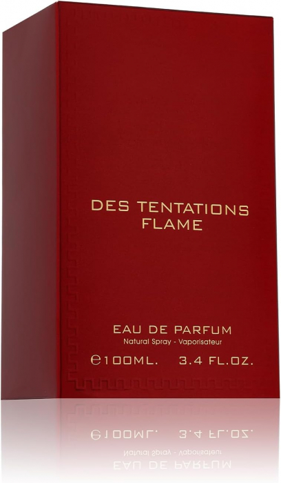 Parfum Des Tentations Flame, Fragrance World, apa de parfum 100 ml, unisex - inspirat din Eros Flame by Versace [4]