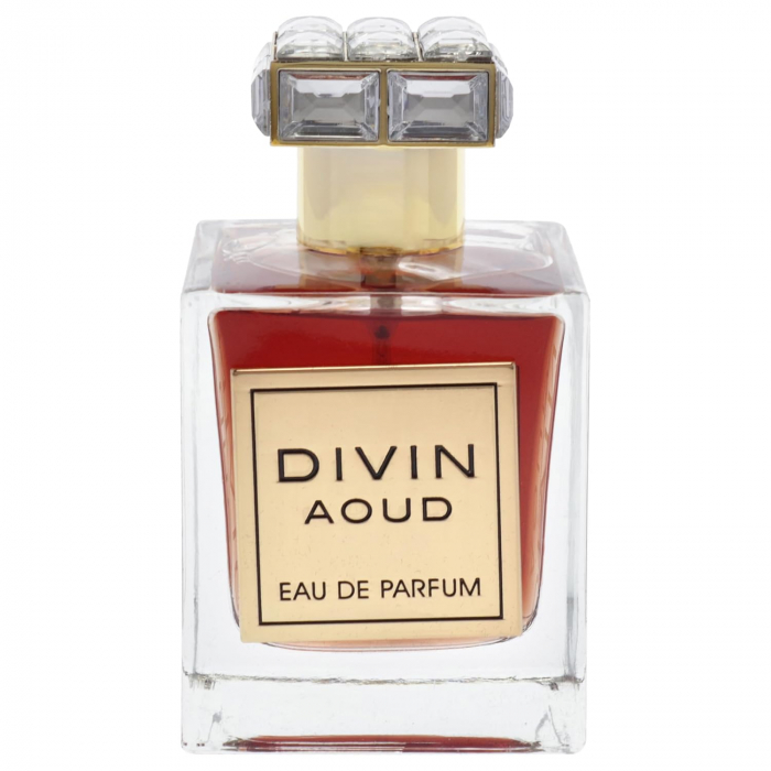 Parfum Divin Aoud ,Fragrance World, apa de parfum 100 ml, unisex - inspirat din Amber Aoud by Roja Dove