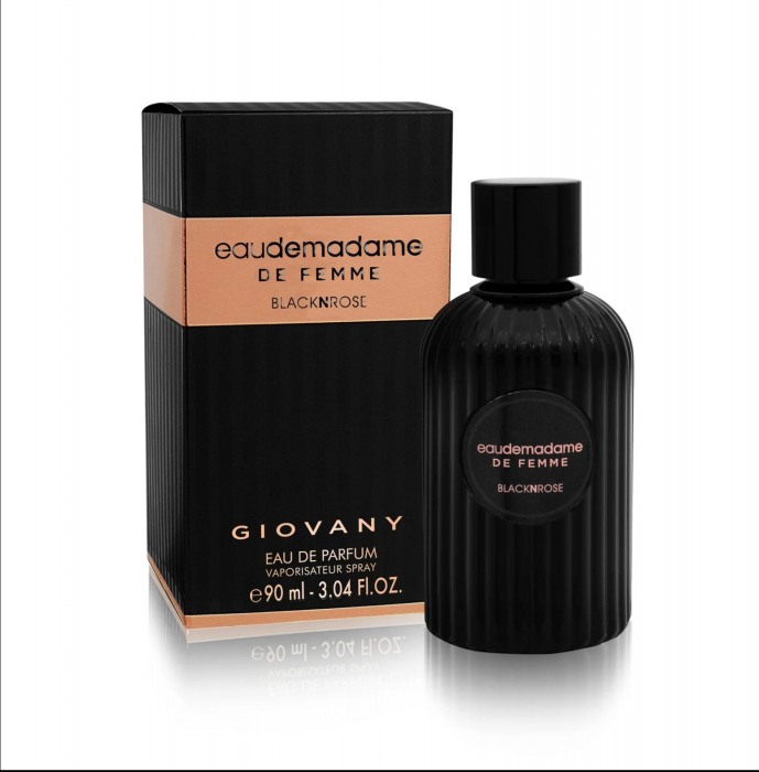 Parfum Eau De Madame De Femmi Black Rose, Fragrance World, apa de parfum 100 ml, femei - inspirat din Eaudemoiselle Essence des Palais by Givenchy [2]
