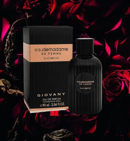 Parfum Eau De Madame De Femmi Black Rose, Fragrance World, apa de parfum 100 ml, femei - inspirat din Eaudemoiselle Essence des Palais by Givenchy [4]