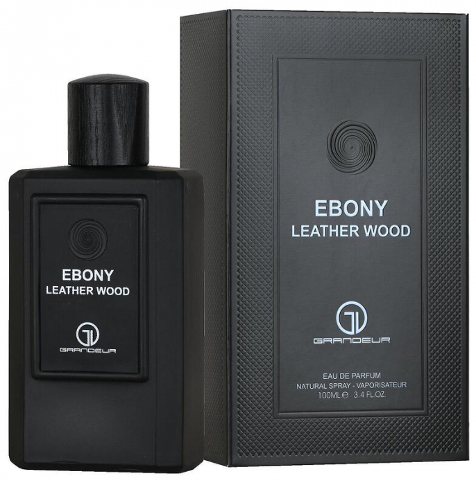 Parfum Ebony Leather Wood, Grandeur Elite, apa de parfum 100 ml, barbati