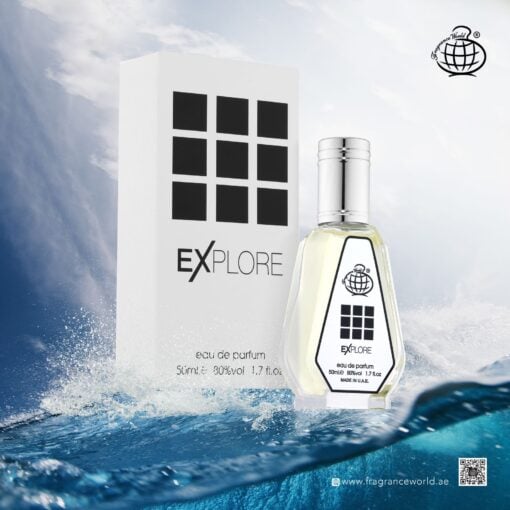Parfum Explore, Fragrance World, apa de parfum 50 ml, barbati - inspirat din Silver by Acqua di Genova [3]