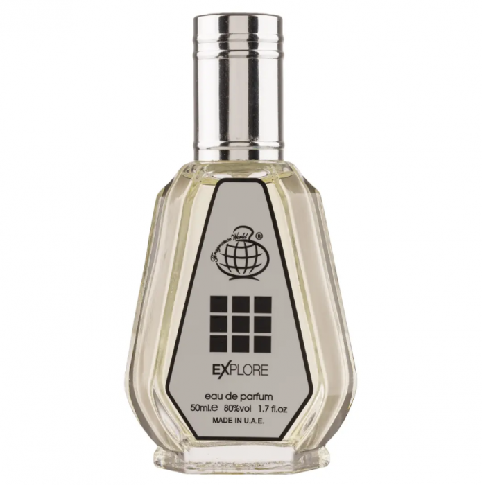 Parfum Explore, Fragrance World, apa de parfum 50 ml, barbati - inspirat din Silver by Acqua di Genova