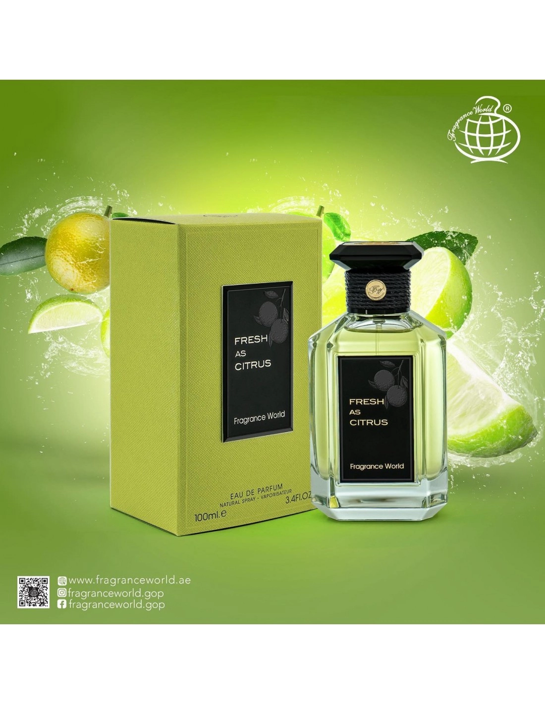 Parfum Fresh As Citrus, Fragrance World, apa de parfum 100 ml, unisex - inspirat din Herbes Troublantes by Guerlain [5]