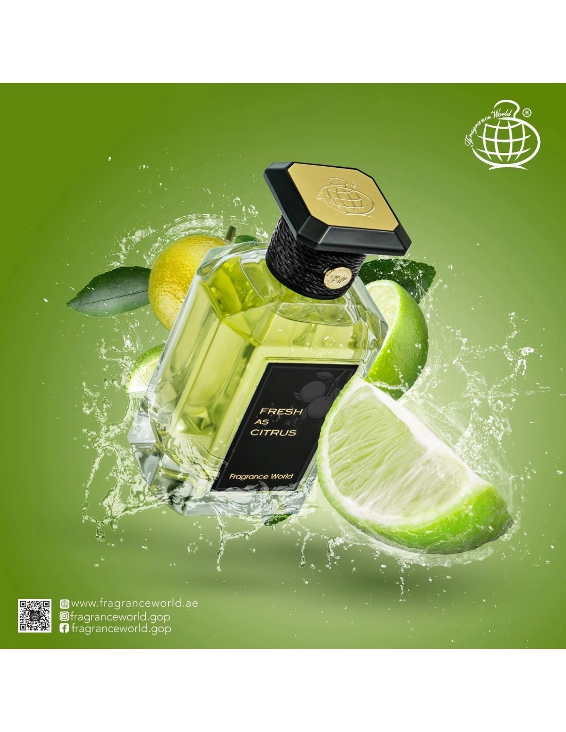 Parfum Fresh As Citrus, Fragrance World, apa de parfum 100 ml, unisex - inspirat din Herbes Troublantes by Guerlain [4]
