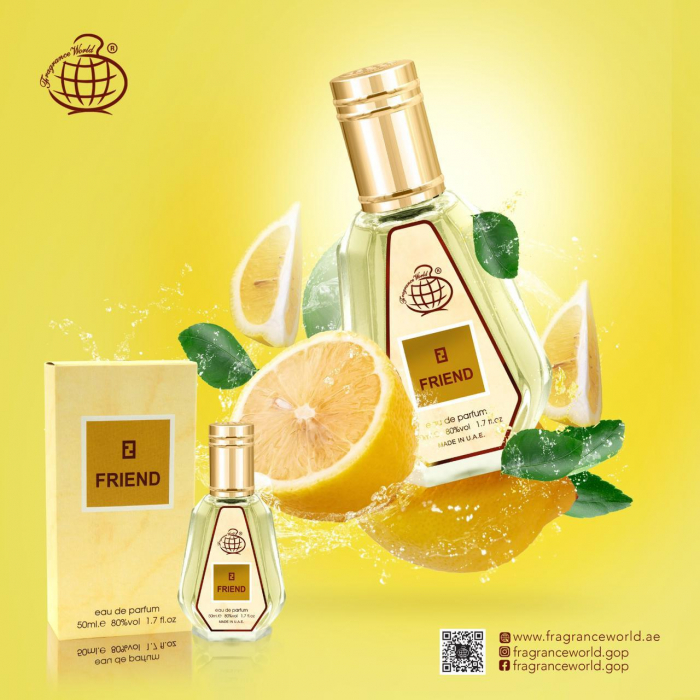 Parfum Friend, Fragrance World, apa de parfum 50 ml, unisex - inspirat din Life Essence by Fendi [4]