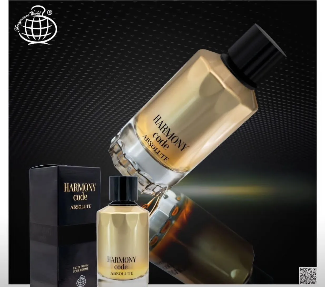 Parfum Harmony Code Absolute, Fragrance World, apa de parfum 100 ml, barbati - inspirat din Armani Code Absolu Pour Homme [4]